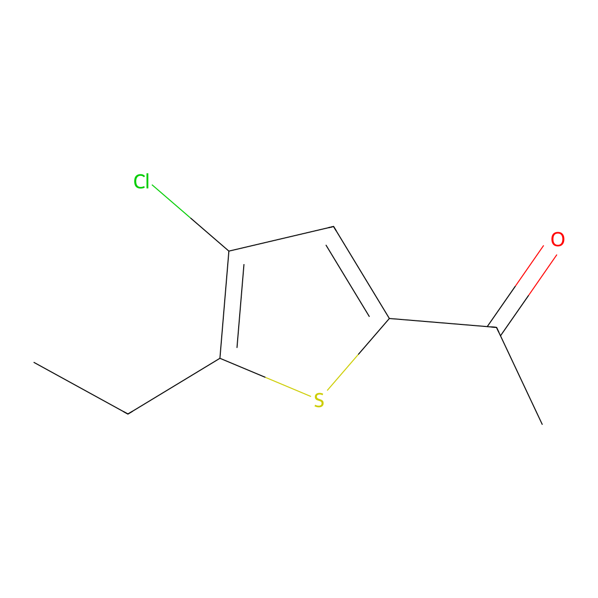 1-(4-Chloro-5-ethylthiophen-2-yl)ethanone molecular structure, CAS 1399661-79-0