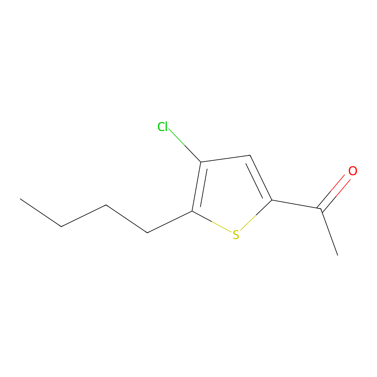 1-(5-Butyl-4-chlorothiophen-2-yl)ethanone molecular structure, CAS 1399661-95-0