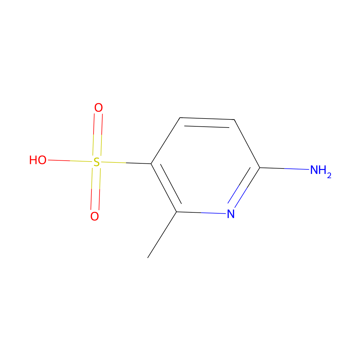 6-Amino-2-methylpyridine-3-sulfonic acid molecular structure, CAS 1399663-63-8