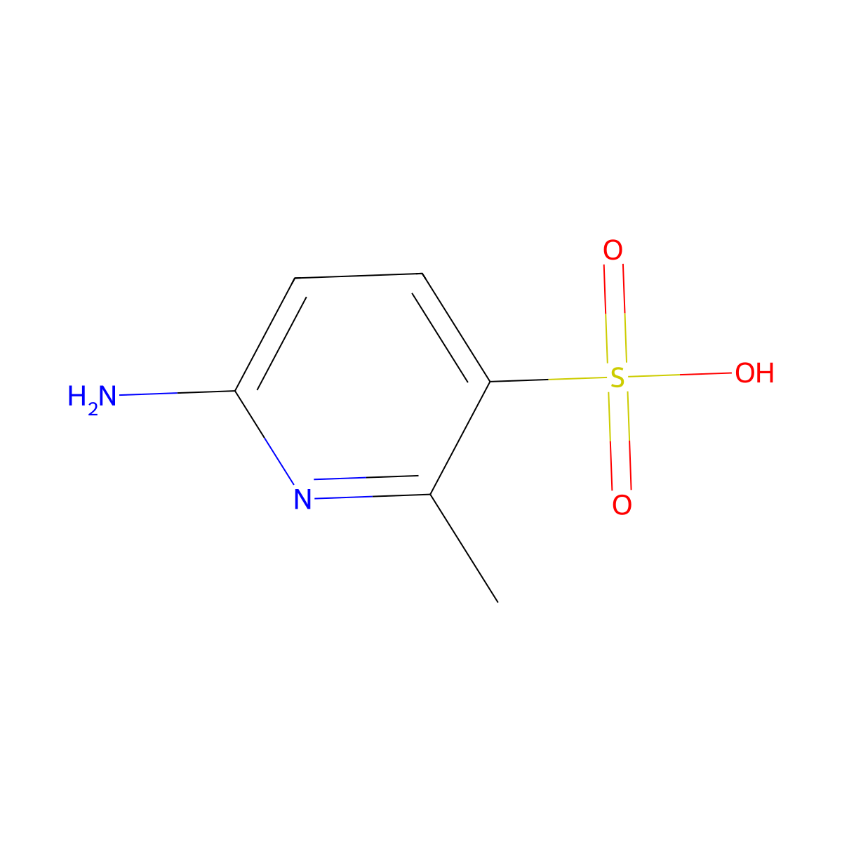 6-Amino-2-methylpyridine-3-sulfonic acid molecular structure, CAS 1399663-63-8