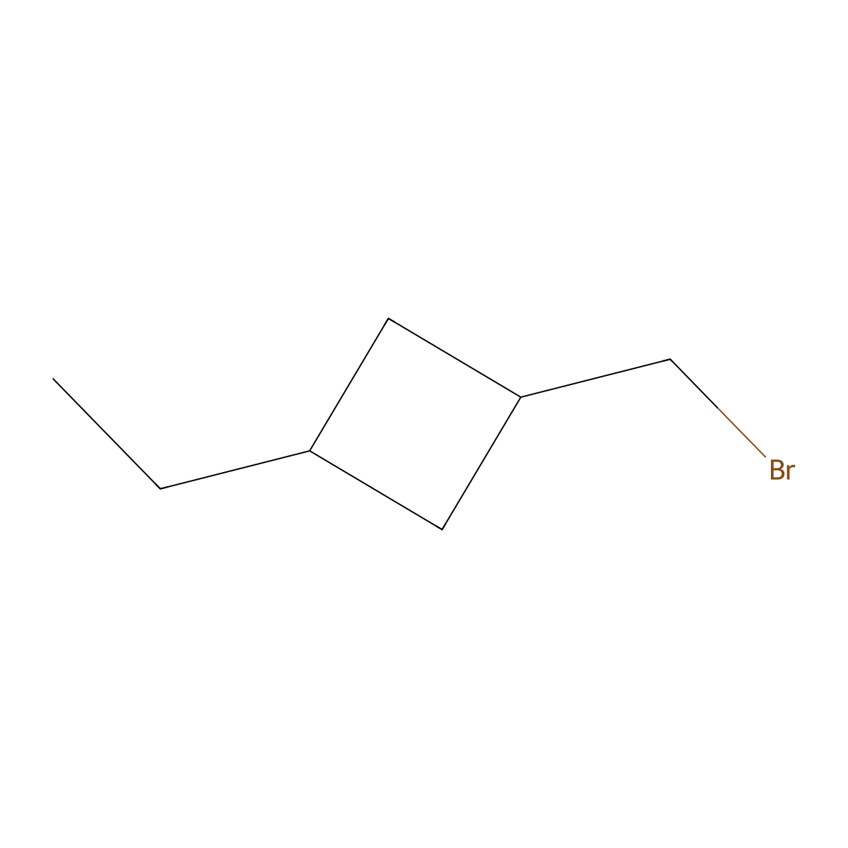 1-(Bromomethyl)-3-ethylcyclobutane molecular structure, CAS 1399664-45-9