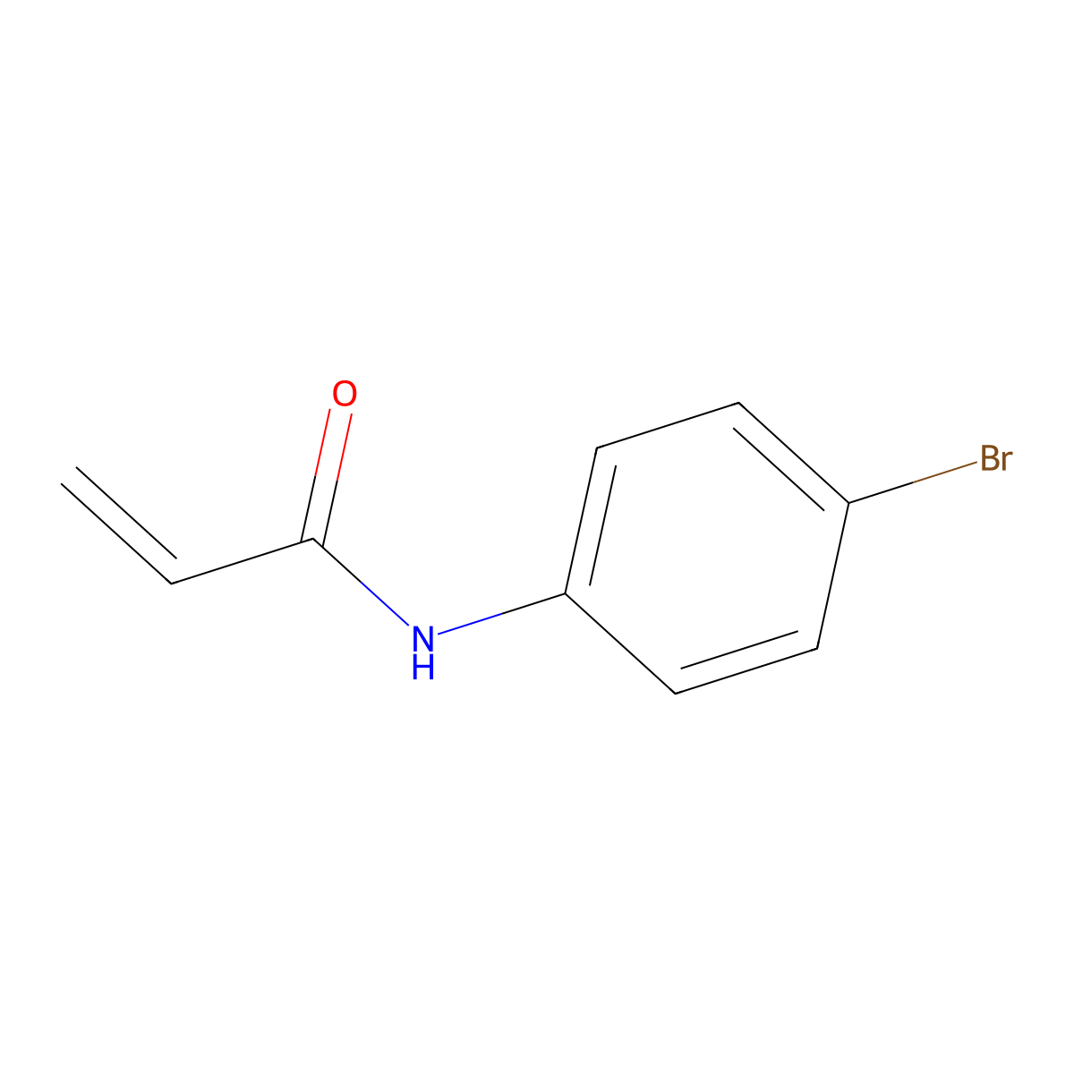 n-(4-Bromophenyl)prop-2-enamide molecular structure, CAS 13997-69-8