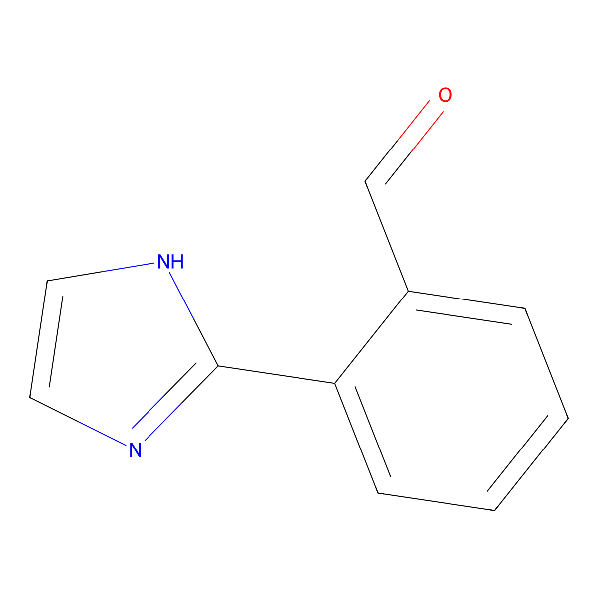 2-(1H-Imidazol-2-yl)benzaldehyde molecular structure, CAS 139975-94-3