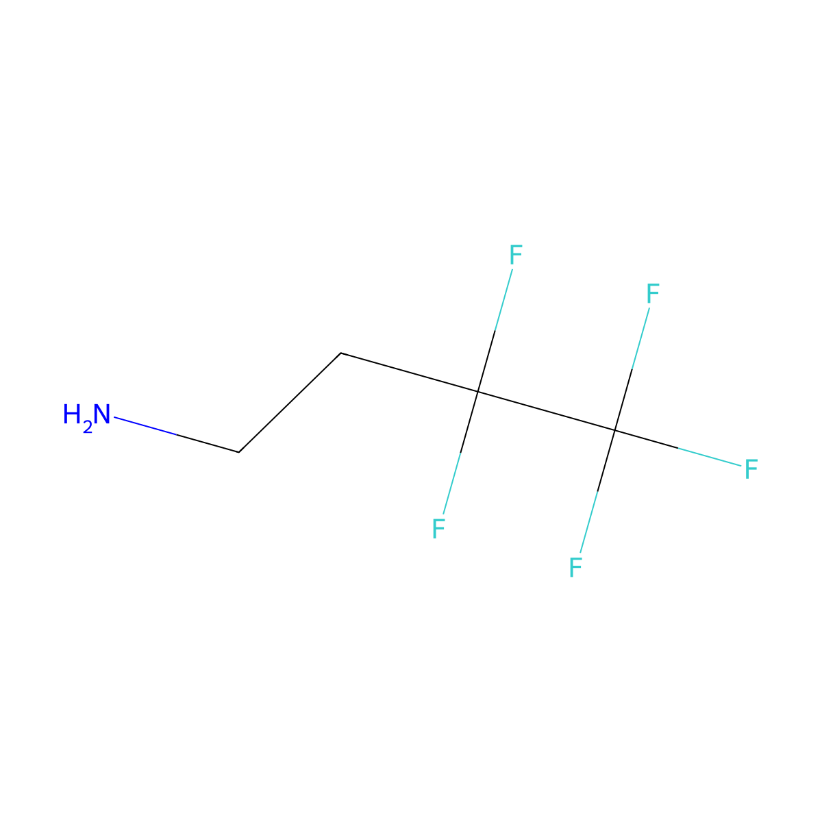 3,3,4,4,4-Pentafluorobutan-1-amine molecular structure, CAS 139978-28-2