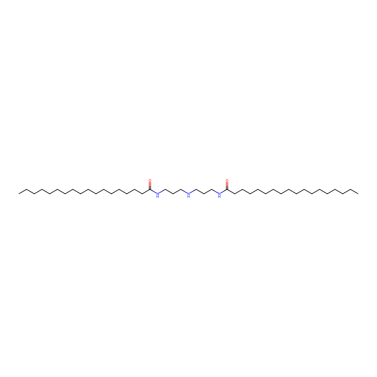 Octadecanamide, N,N'-(iminodi-3,1-propanediyl)bis- molecular structure, CAS 13998-73-7