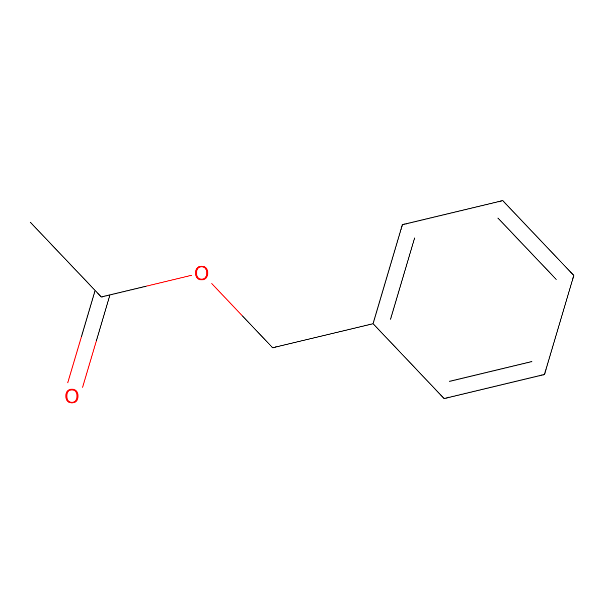 Benzyl acetate molecular structure, CAS 140-11-4