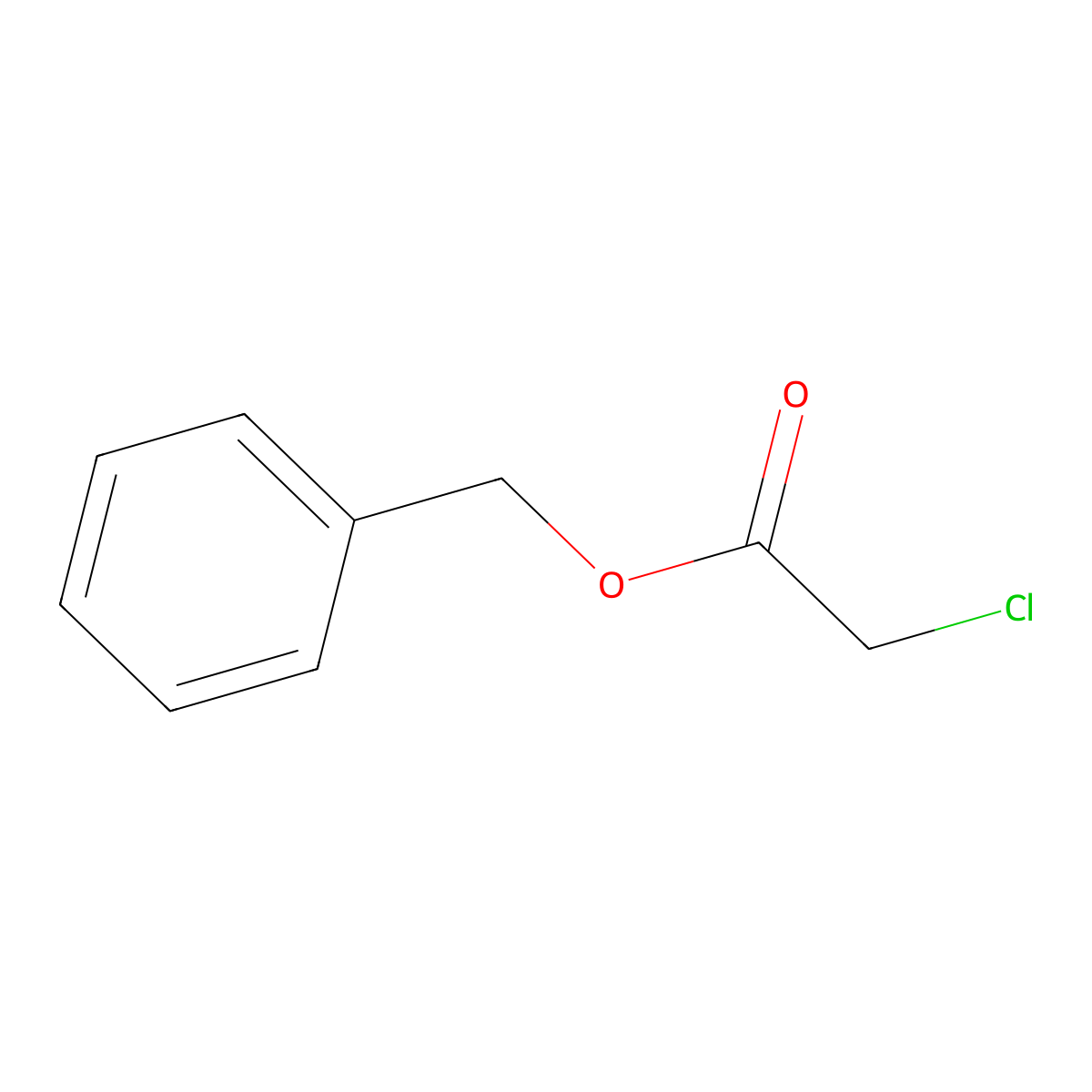 Acetic acid, 2-chloro-, phenylmethyl ester molecular structure, CAS 140-18-1