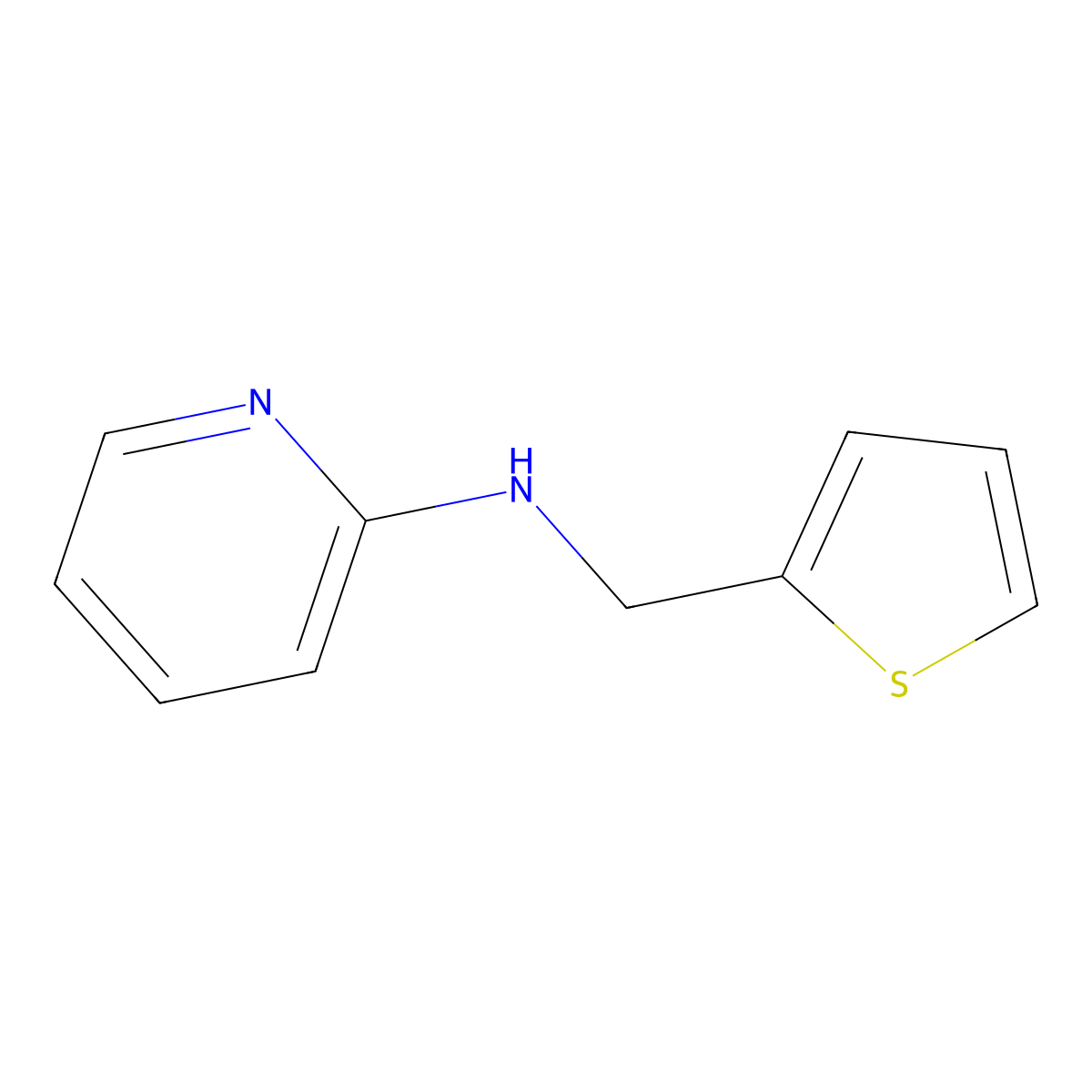 2-(2-Thenylamino)pyridine molecular structure, CAS 140-19-2