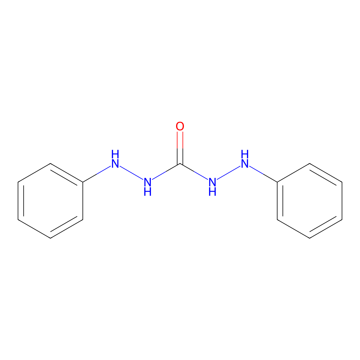 Diphenylcarbazide molecular structure, CAS 140-22-7