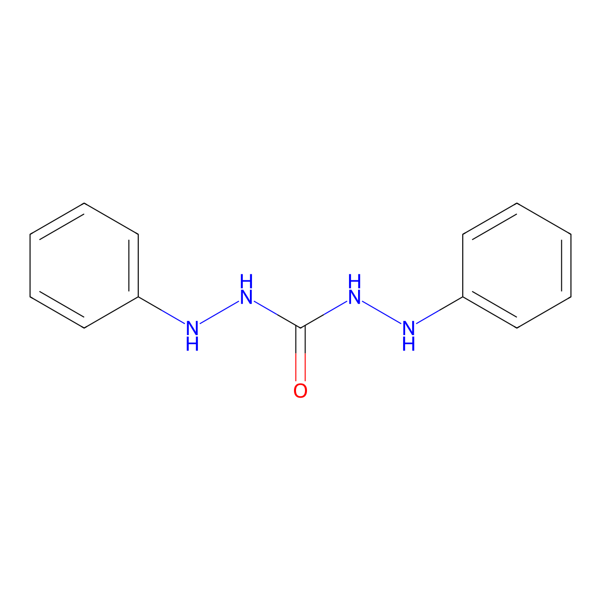 Diphenylcarbazide molecular structure, CAS 140-22-7