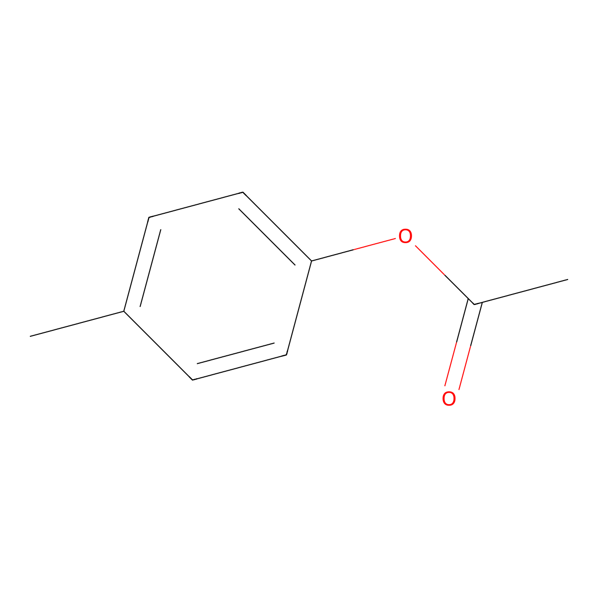 4-Methylphenyl acetate molecular structure, CAS 140-39-6