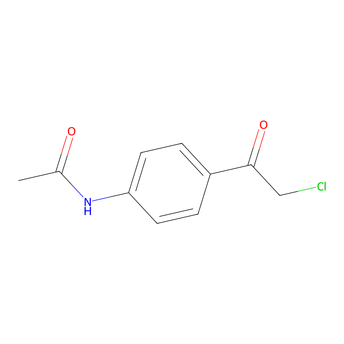 4'-Chloroacetyl(acetanilide) molecular structure, CAS 140-49-8