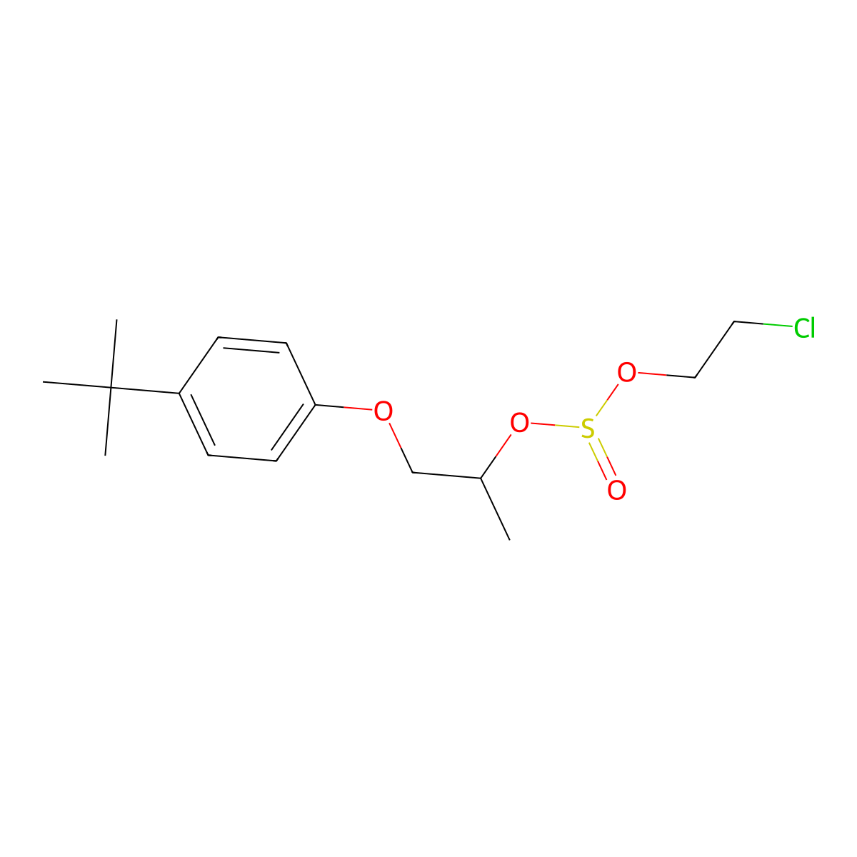Aramite molecular structure, CAS 140-57-8