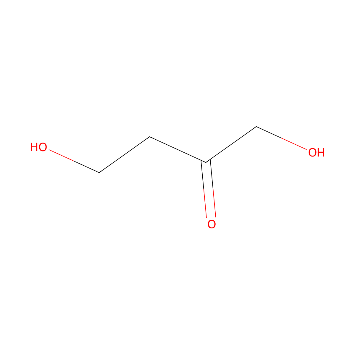 1,4-Dihydroxy-2-butanone molecular structure, CAS 140-86-3