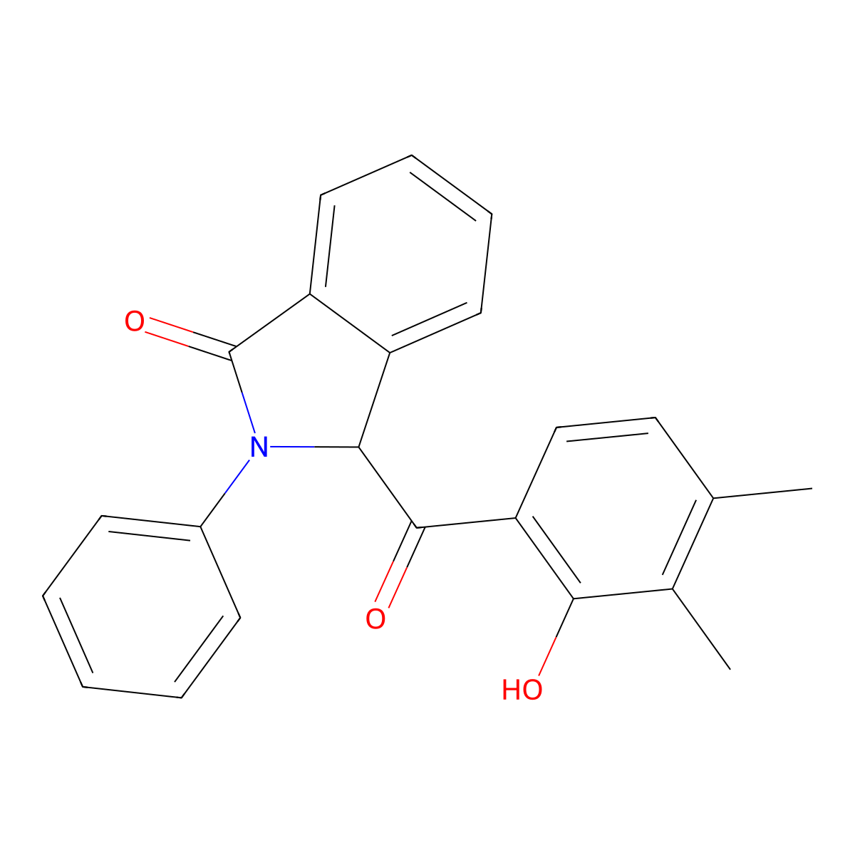 3-[(2-hydroxy-3,4-dimethylphenyl)carbonyl]-2-phenyl-2,3-dihydro-1H-isoindol-1-one molecular structure, CAS 1400024-61-4