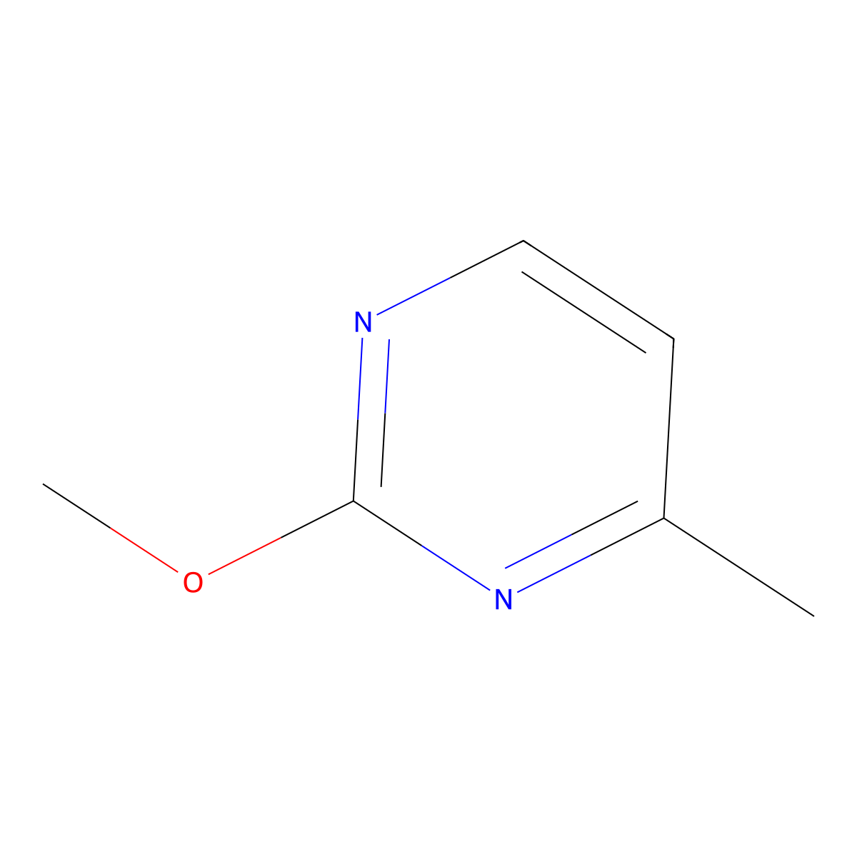2-Methoxy-4-methylpyrimidine molecular structure, CAS 14001-60-6