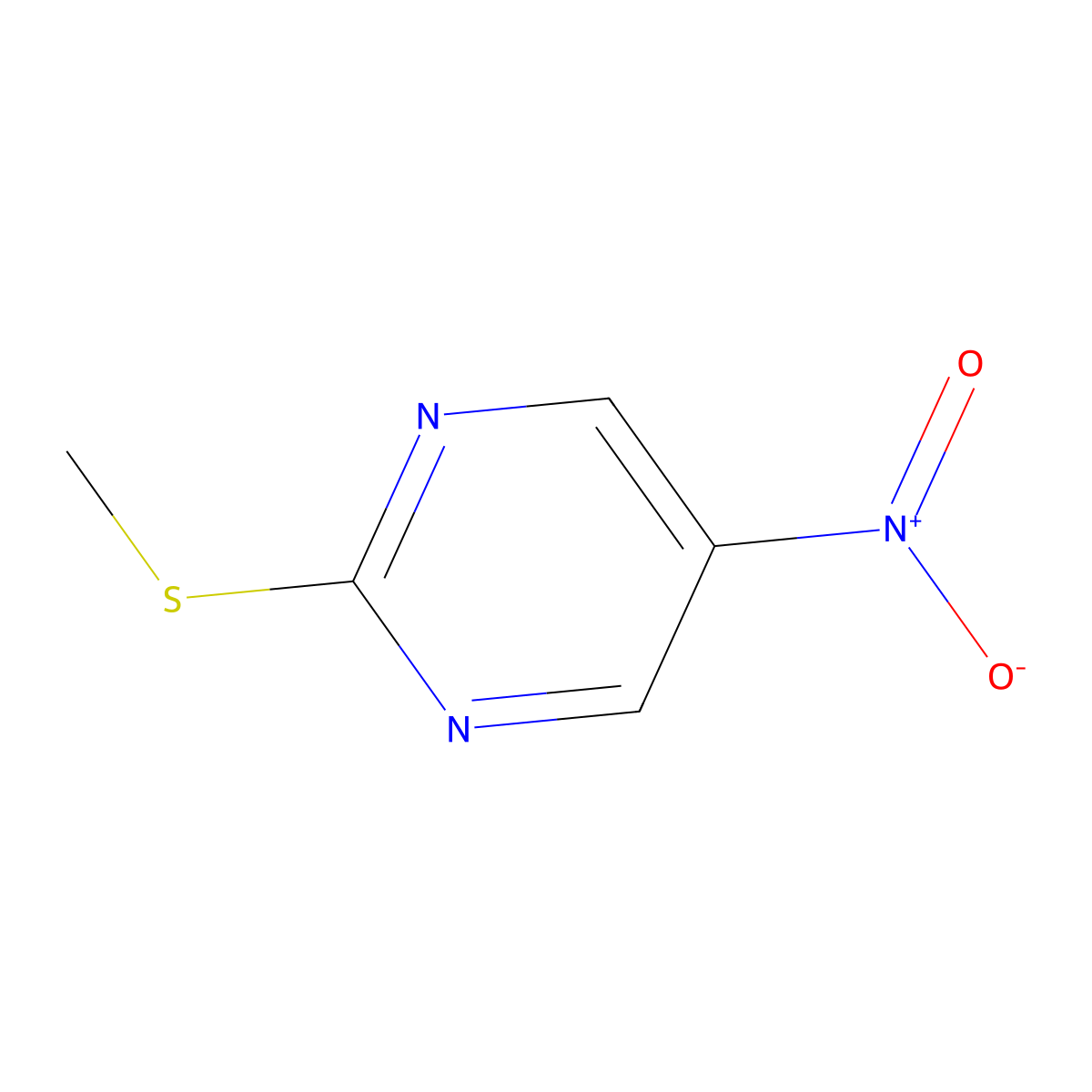 2-(Methylthio)-5-nitropyrimidine molecular structure, CAS 14001-70-8