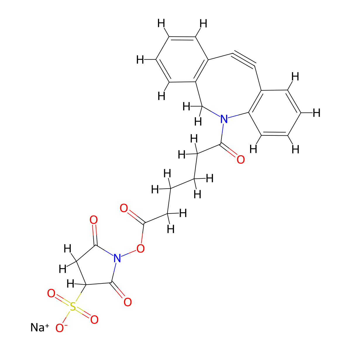 DBCO-Sulfo-NHS ester molecular structure, CAS 1400191-52-7