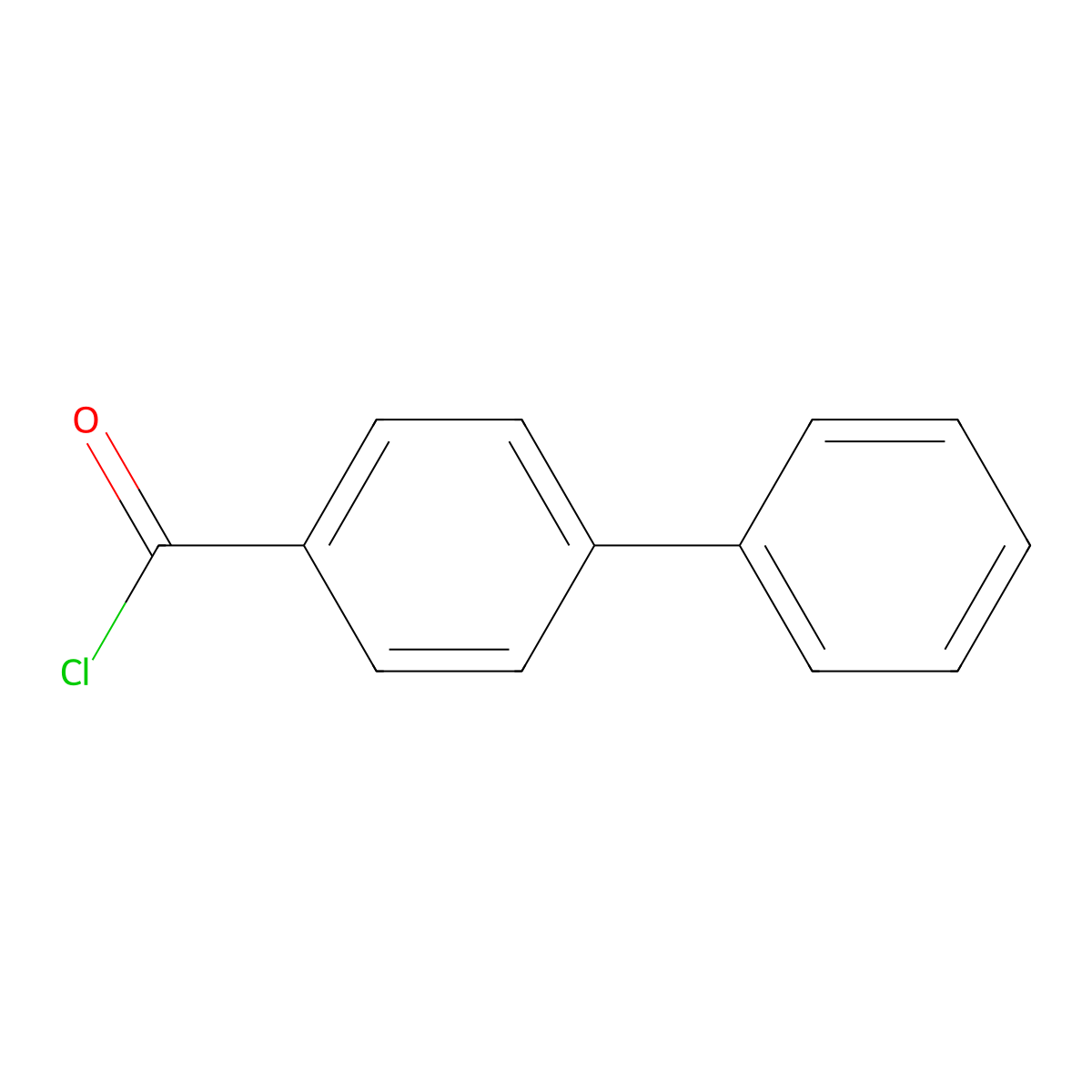 4-Phenylbenzoyl chloride molecular structure, CAS 14002-51-8