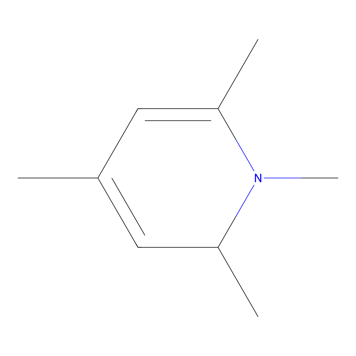 1,2,4,6-tetramethyl-2H-pyridine molecular structure, CAS 14002-58-5