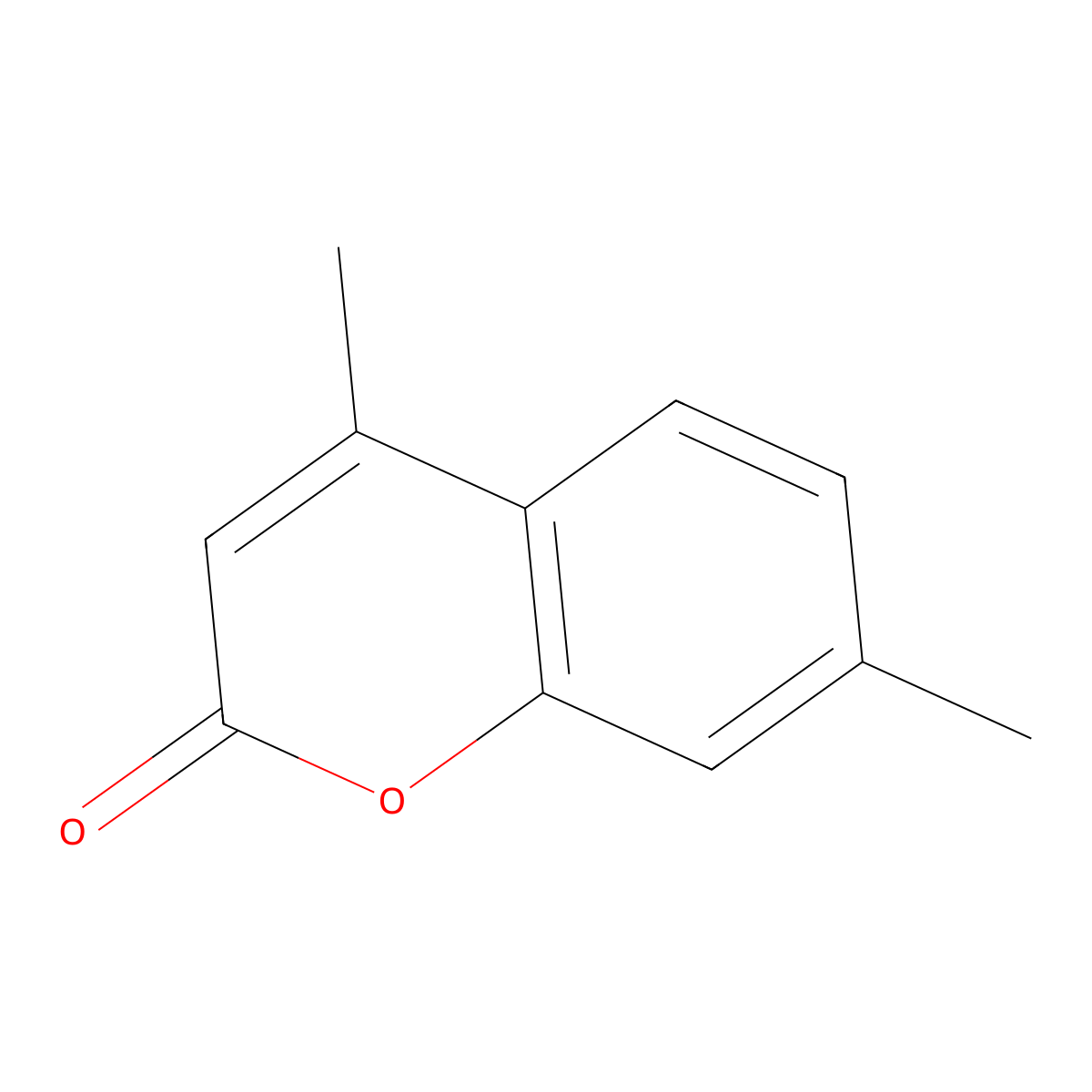 4,7-Dimethylcoumarin molecular structure, CAS 14002-90-5