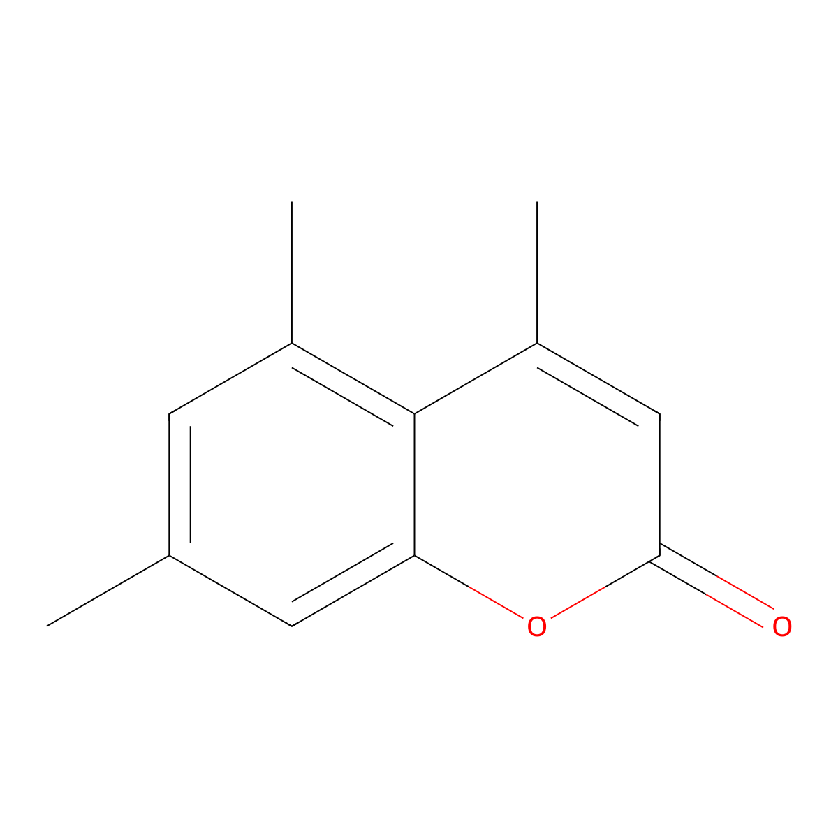 4,5,7-Trimethyl-2H-chromen-2-one molecular structure, CAS 14002-91-6