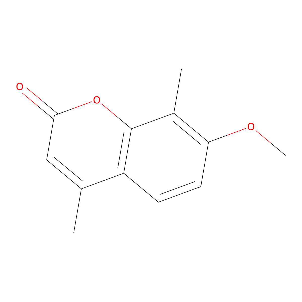 7-Methoxy-4,8-dimethylchromen-2-one molecular structure, CAS 14002-96-1