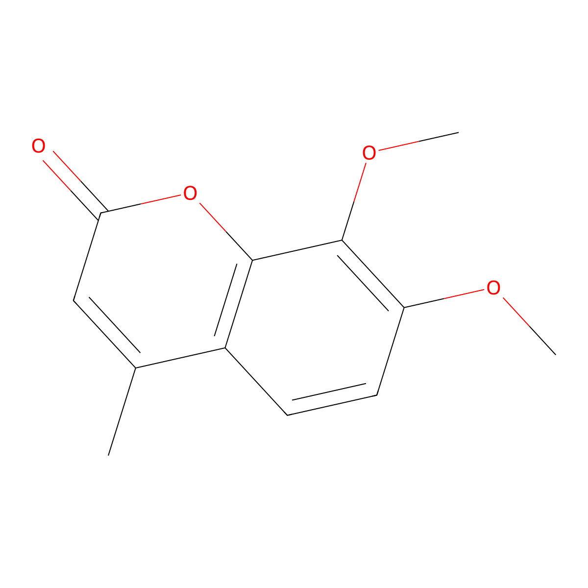 7,8-Dimethoxy-4-methyl-2H-chromen-2-one molecular structure, CAS 14002-97-2