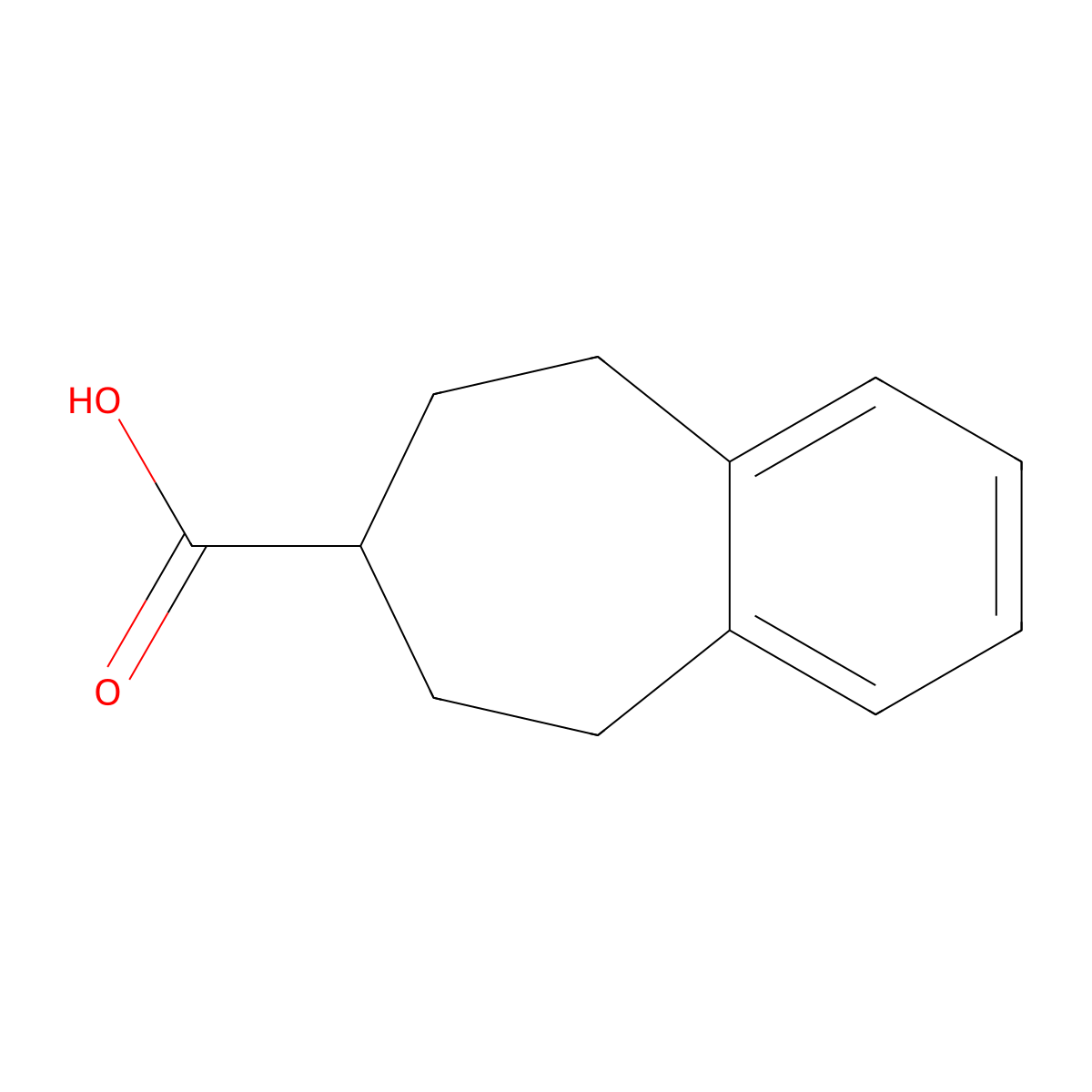 6,7,8,9-tetrahydro-5H-benzo(7)annulene-7-carboxylic acid molecular structure, CAS 1400229-72-2