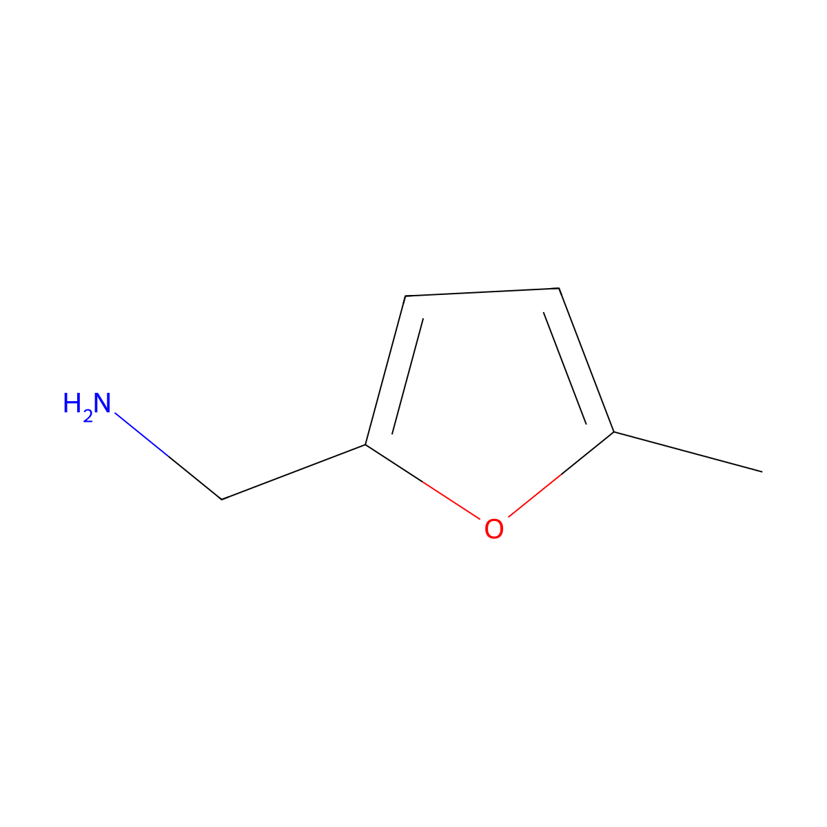 5-Methyl-2-furylmethylamine molecular structure, CAS 14003-16-8