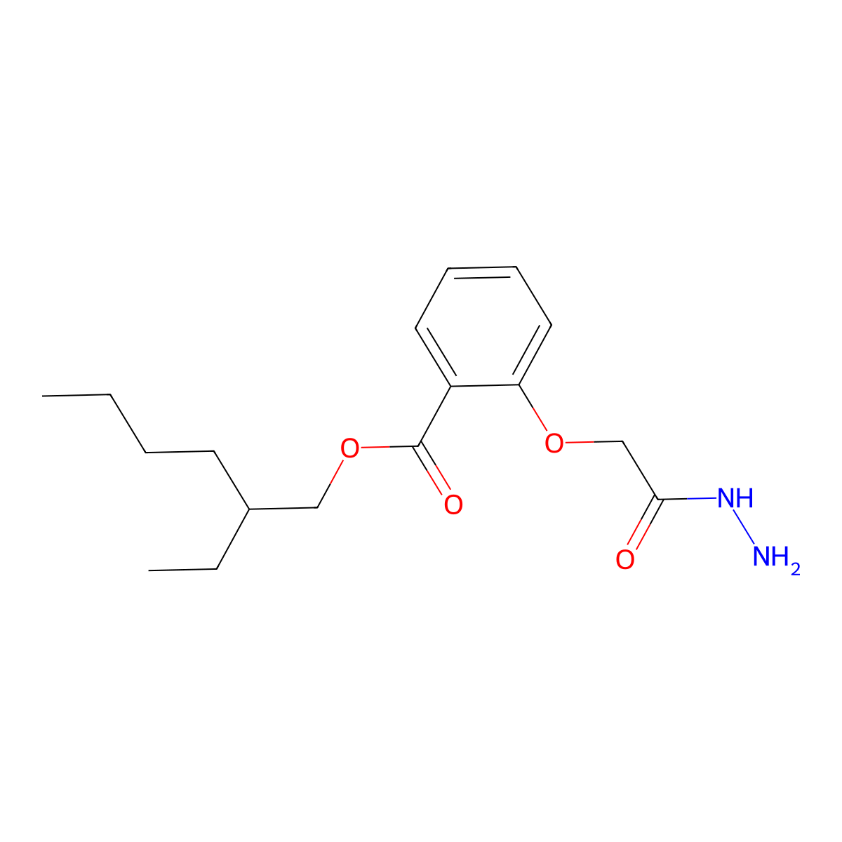 2-Ethylhexyl 2-(2-hydrazinyl-2-oxoethoxy)benzoate molecular structure, CAS 1400541-16-3