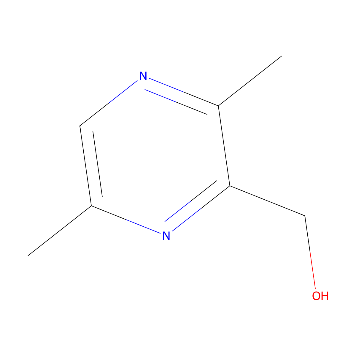 (3,6-Dimethylpyrazin-2-yl)methanol molecular structure, CAS 1400563-40-7