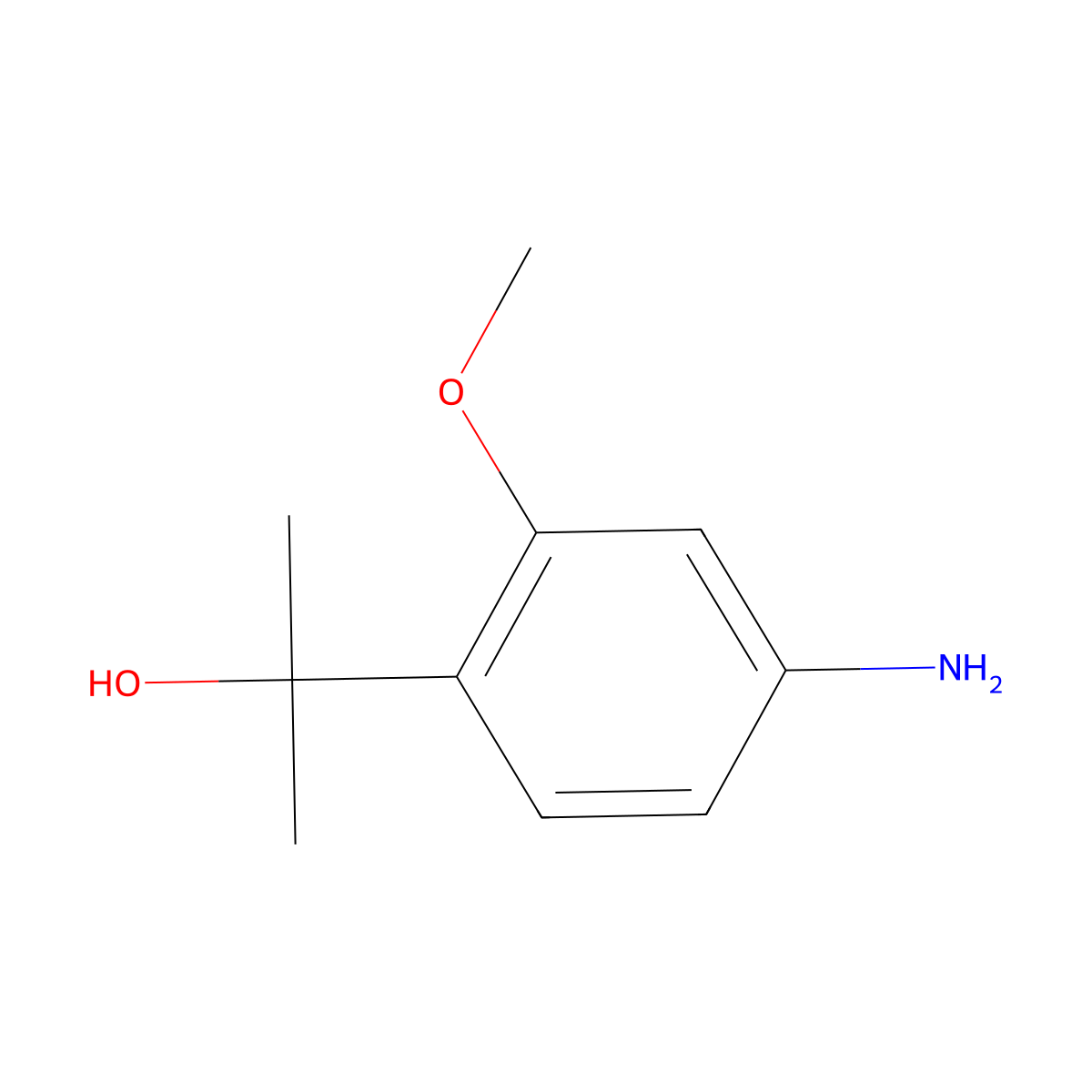 2-(4-Amino-2-methoxyphenyl)propan-2-ol molecular structure, CAS 1400565-25-4