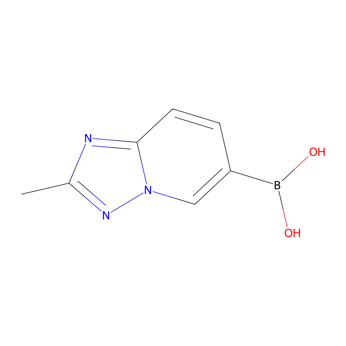 {2-Methyl-[1,2,4]triazolo[1,5-a]pyridin-6-yl}boronic acid molecular structure, CAS 1400583-07-4