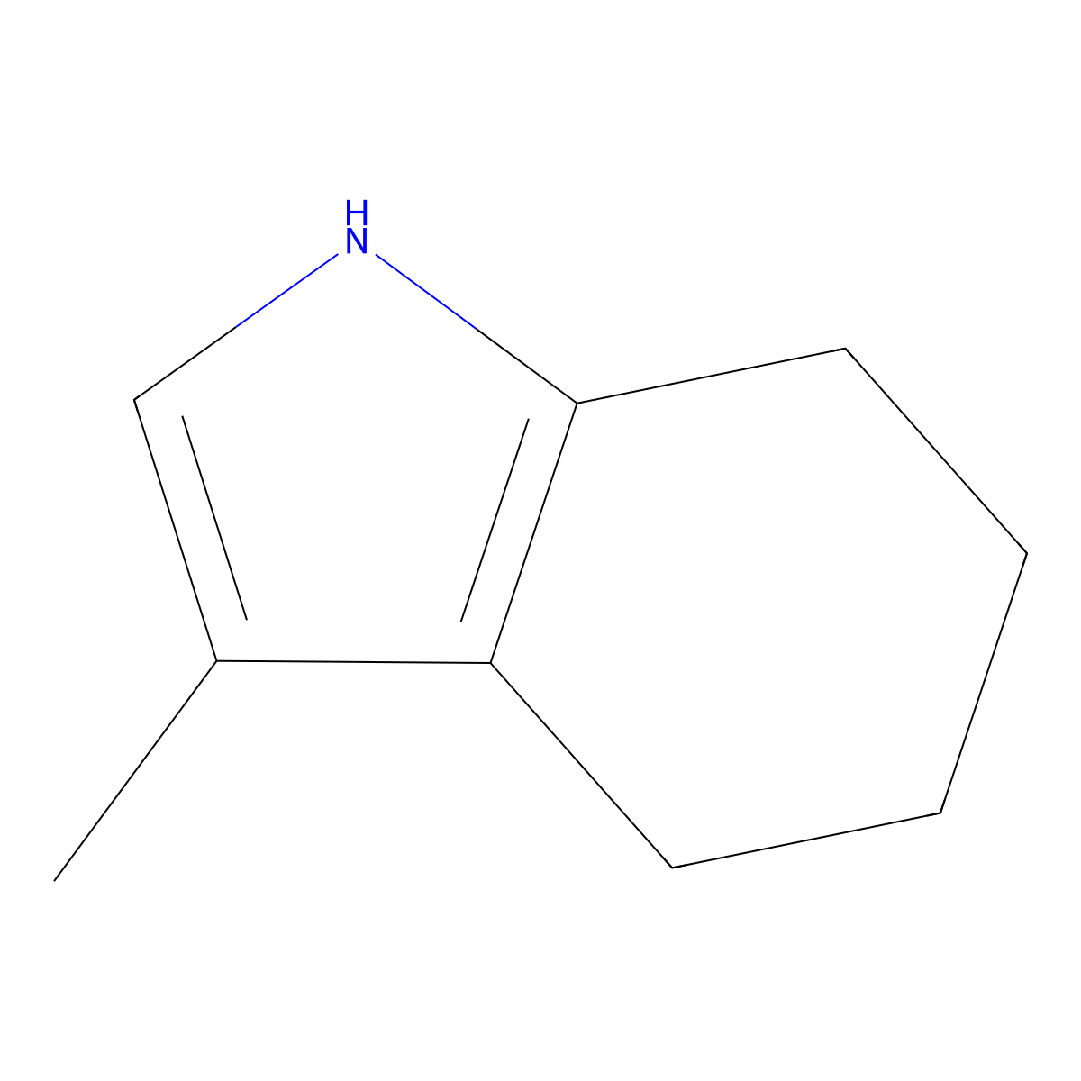 3-Methyl-4,5,6,7-tetrahydro-1H-indole molecular structure, CAS 14006-85-0