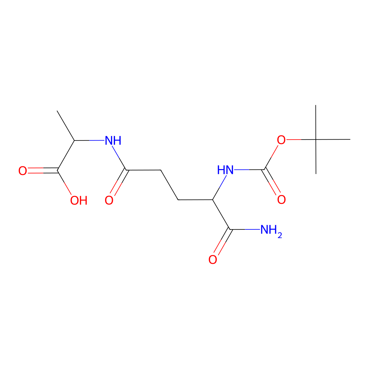 Boc-D-isoGln-Ala-OH molecular structure, CAS 1400635-37-1