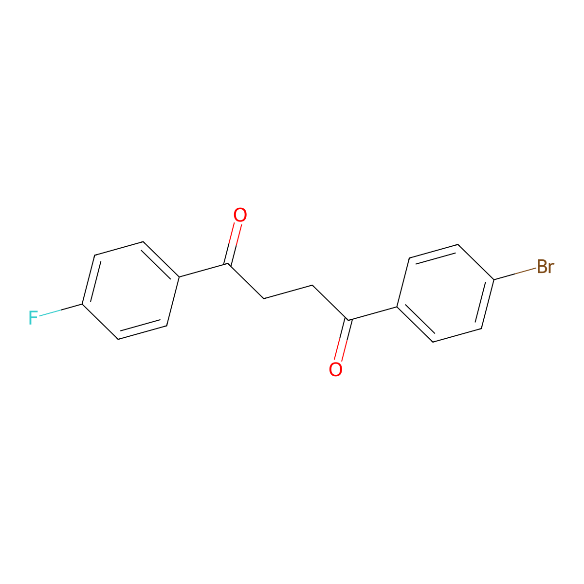 1-(4-Bromophenyl)-4-(4-fluorophenyl)-1,4-butanedione molecular structure, CAS 1400635-54-2