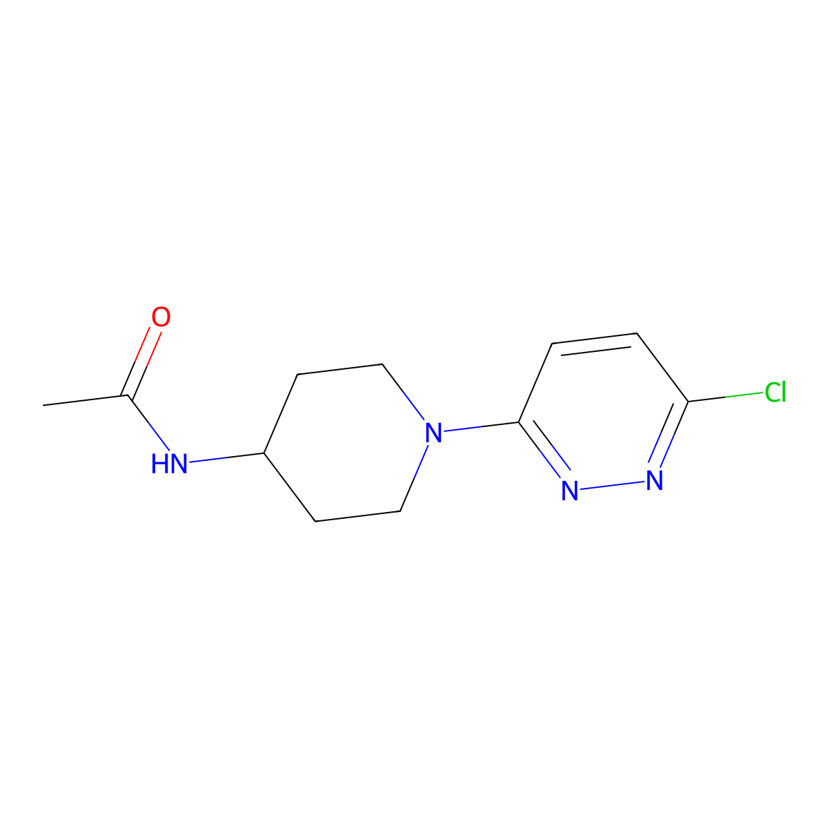 N-[1-(6-chloropyridazin-3-yl)piperidin-4-yl]acetamide molecular structure, CAS 1400636-65-8