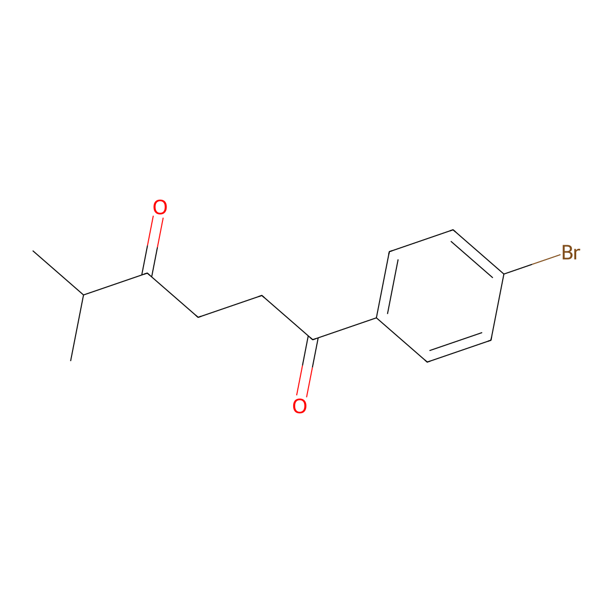 1-(4-Bromophenyl)-5-methyl-1,4-hexanedione molecular structure, CAS 1400636-98-7