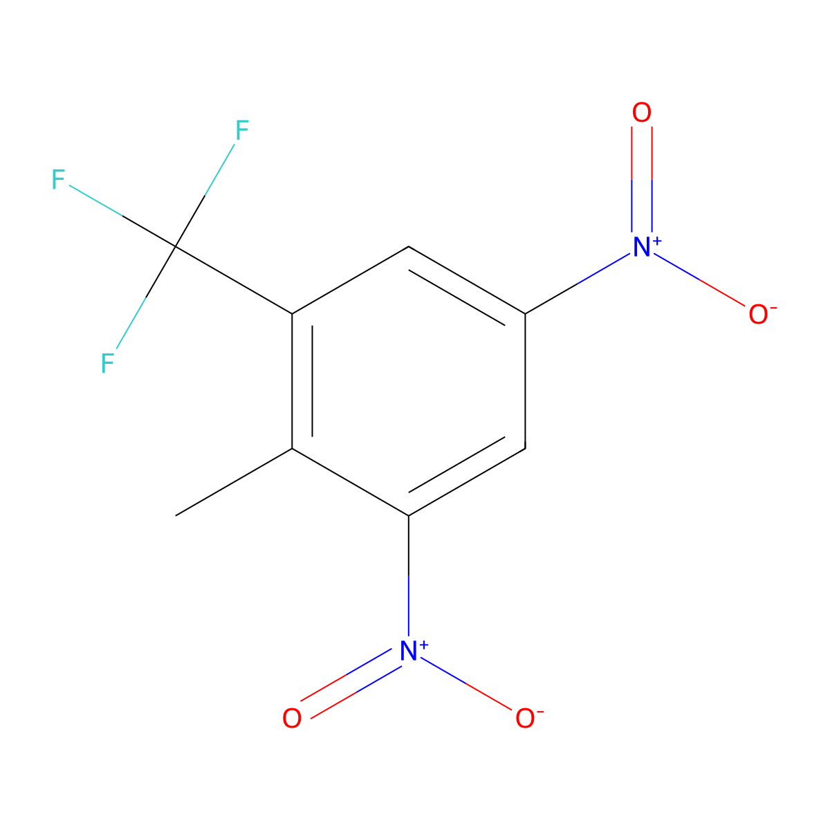 2-Methyl-1,5-dinitro-3-(trifluoromethyl)benzene molecular structure, CAS 1400644-23-6