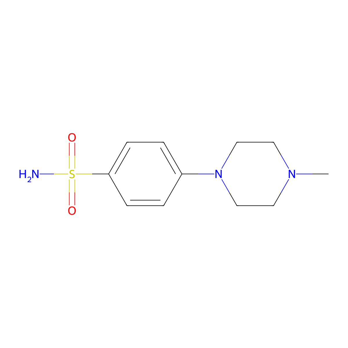 4-(4-Methylpiperazino)benzenesulfonamide molecular structure, CAS 1400644-35-0