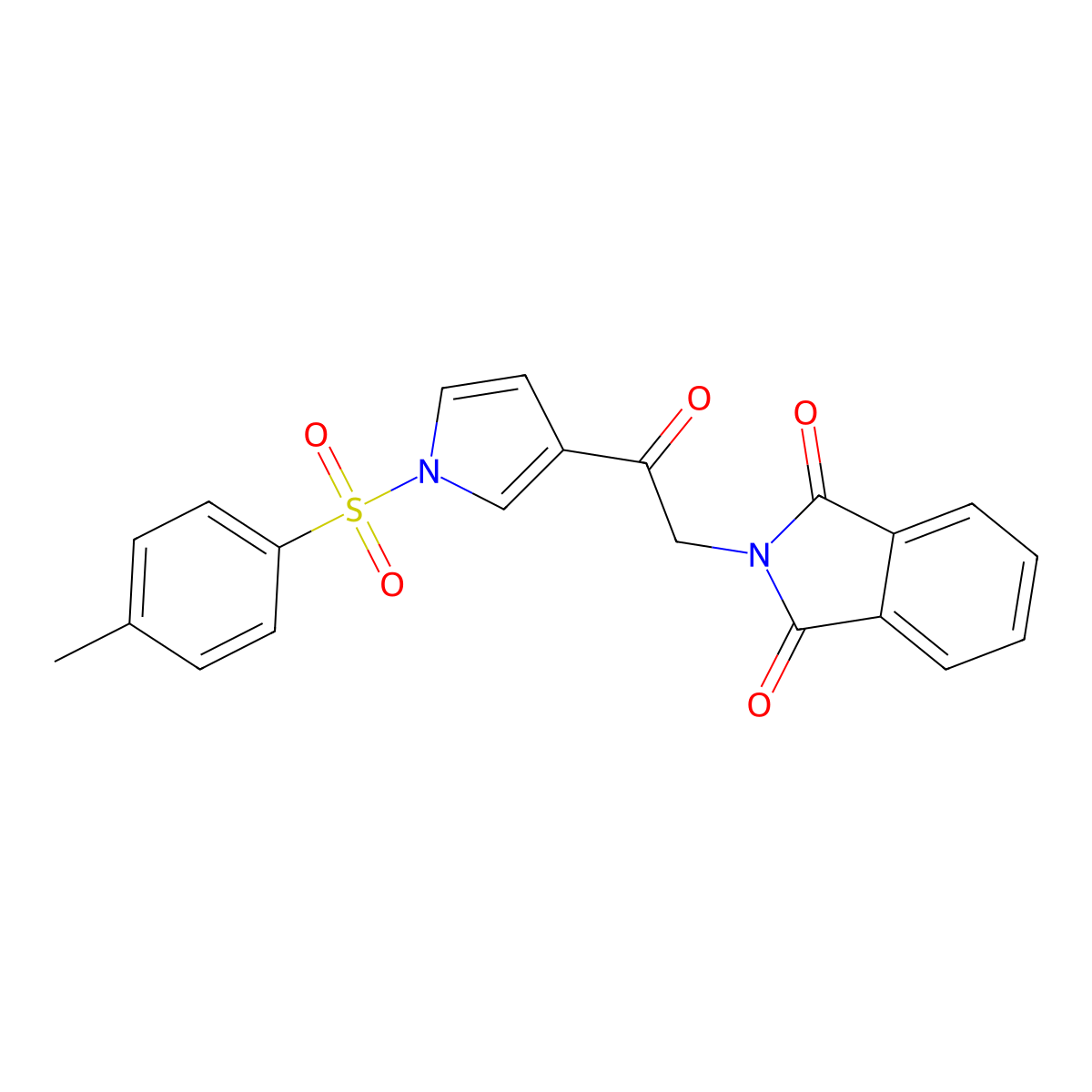 3-(Phthalimidomethylcarbonyl)-1-tosylpyrrole molecular structure, CAS 1400644-83-8