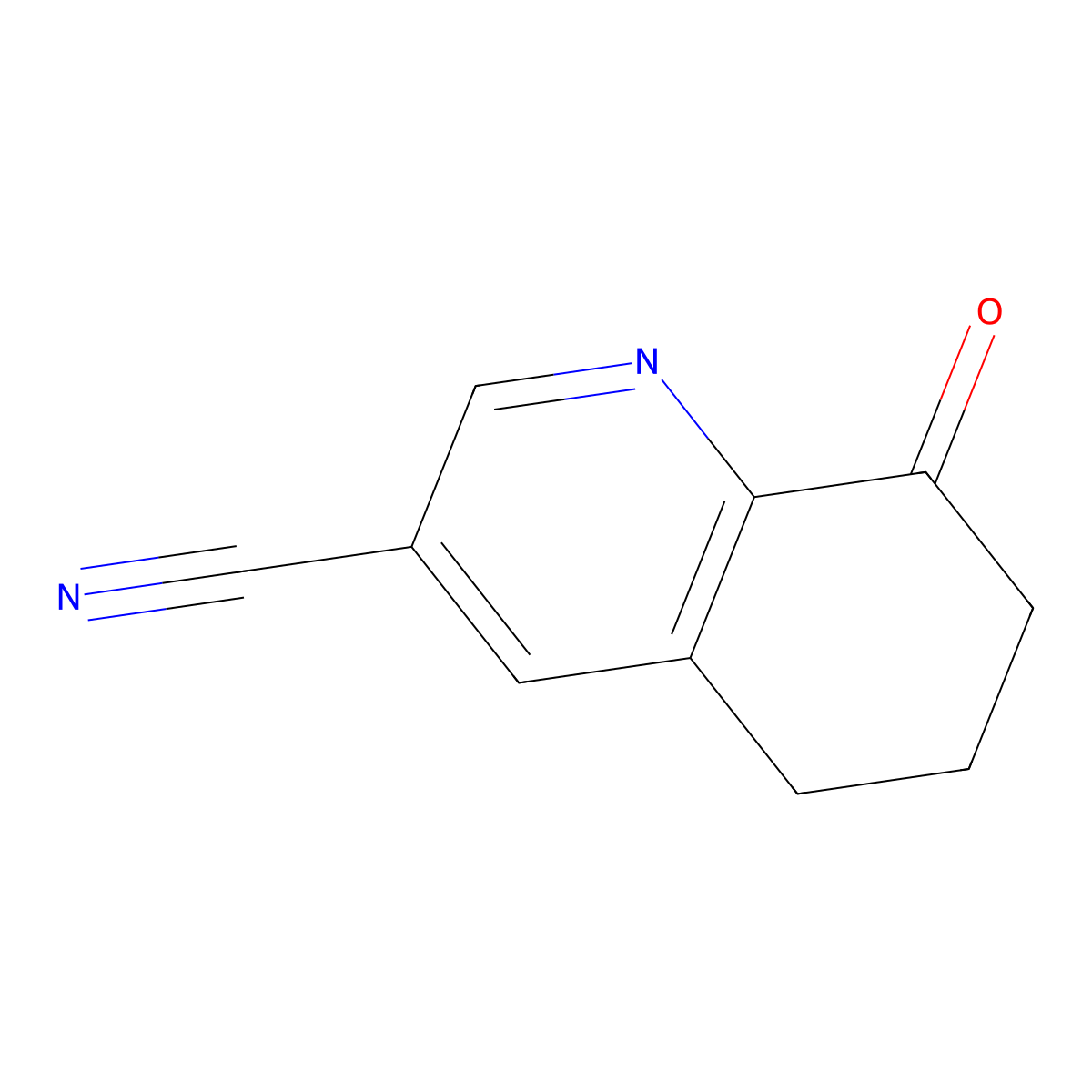 5,6,7,8-Tetrahydro-8-oxo-3-quinolinecarbonitrile molecular structure, CAS 1400683-18-2