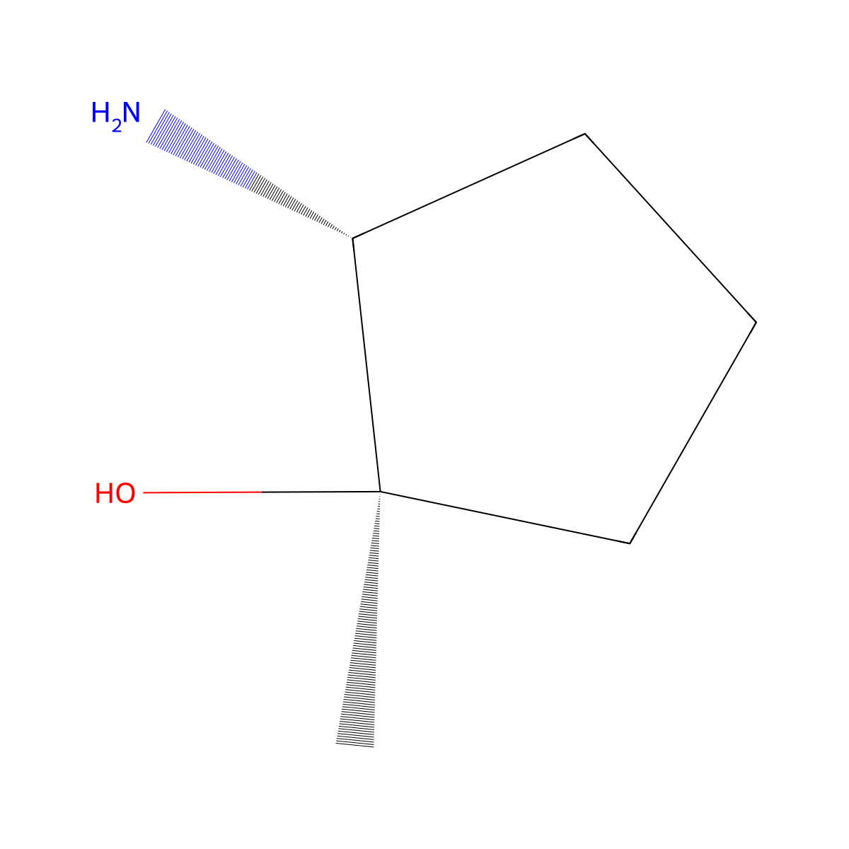 (1R,2R)-2-Amino-1-methylcyclopentan-1-ol molecular structure, CAS 1400689-45-3