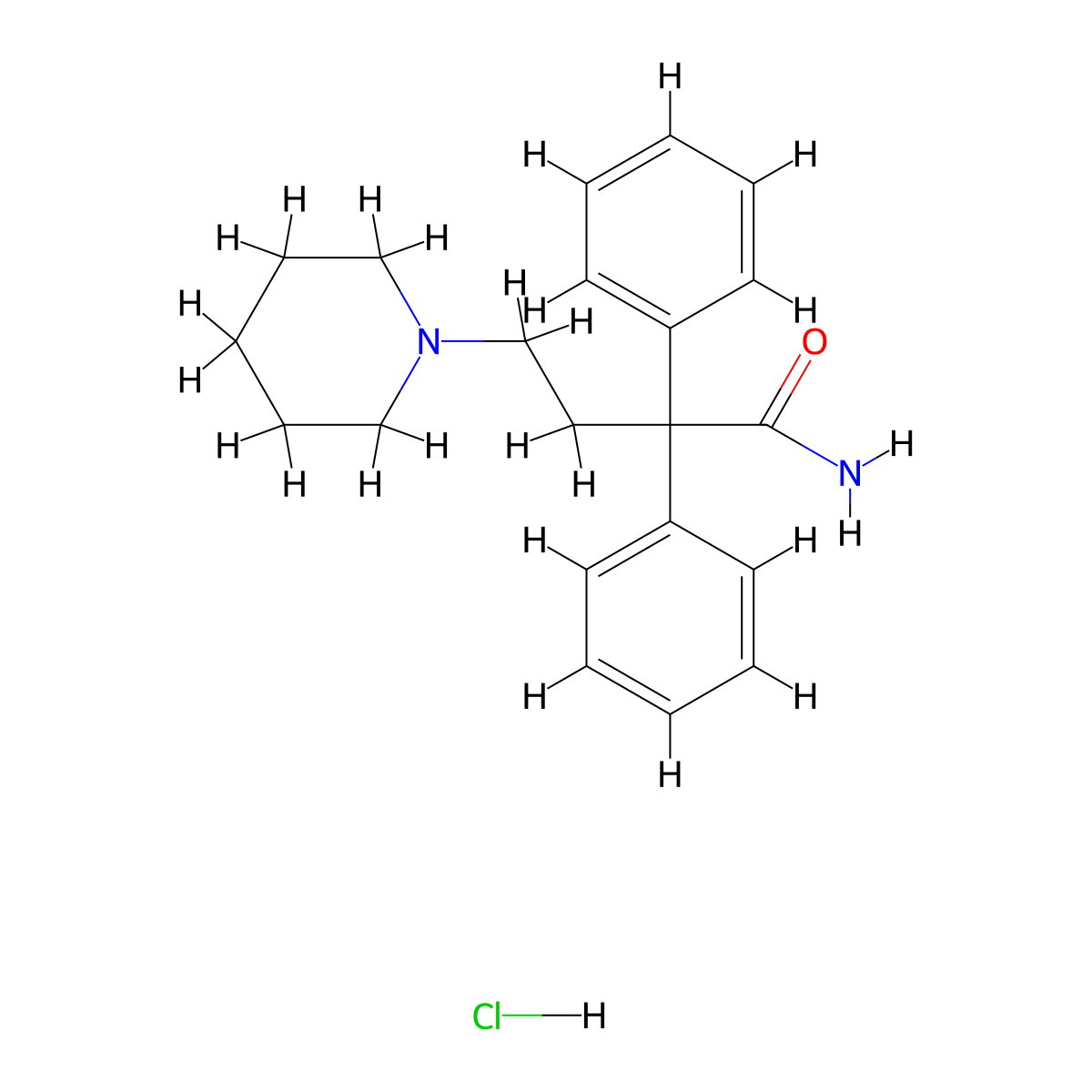 Fenpipramide Hydrochloride molecular structure, CAS 14007-53-5