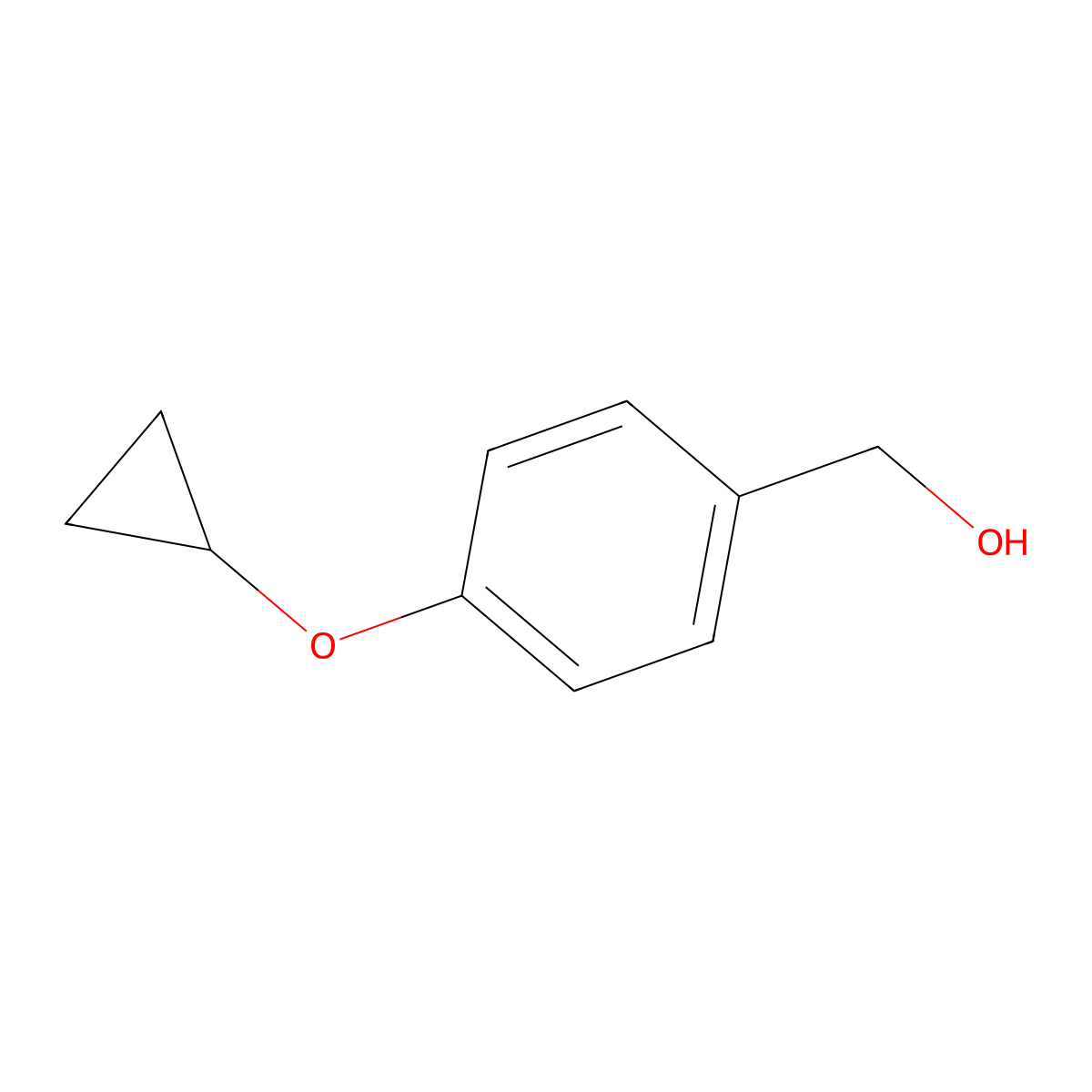 (4-Cyclopropoxyphenyl)methanol molecular structure, CAS 1400701-35-0