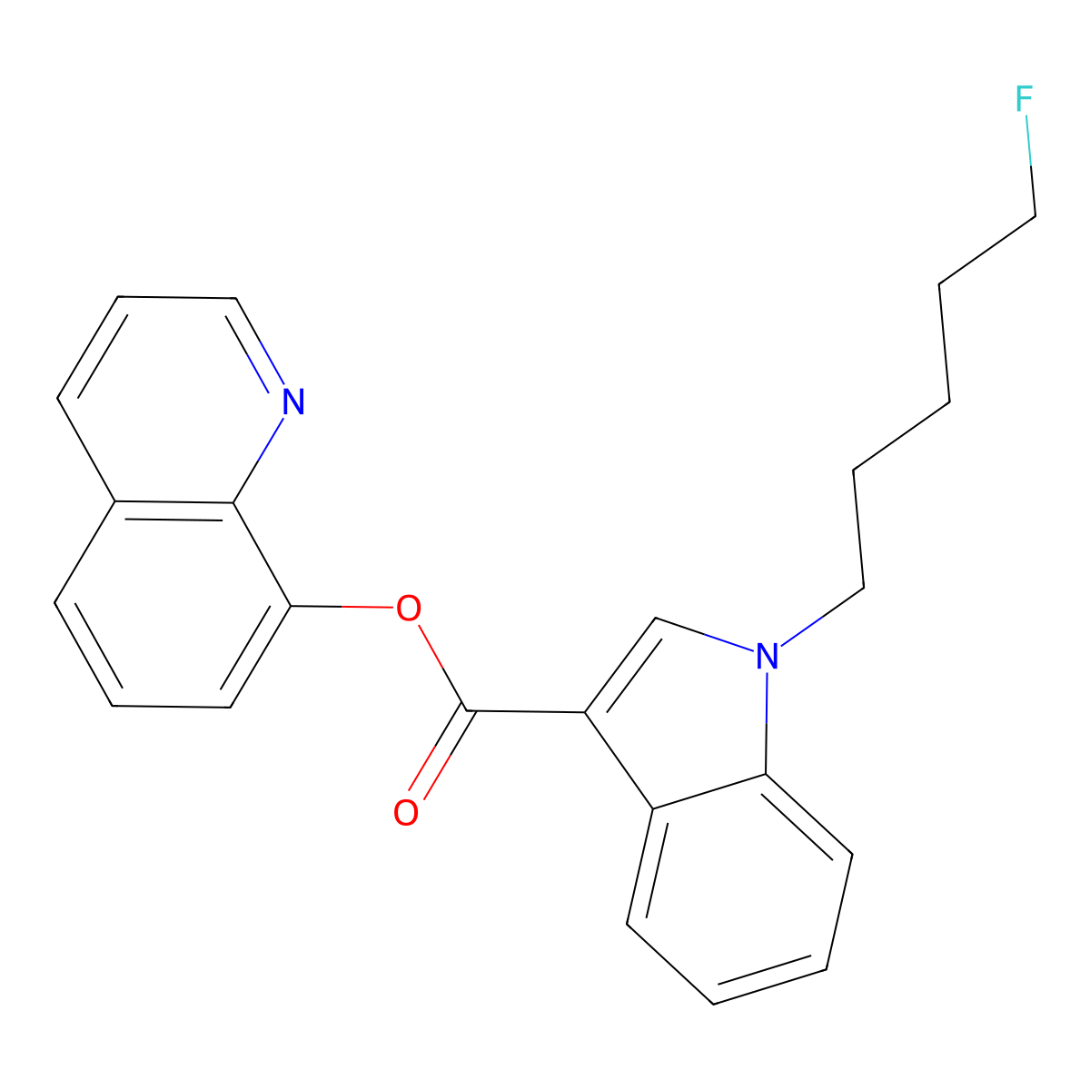 5-fluoro-PB-22 molecular structure, CAS 1400742-41-7