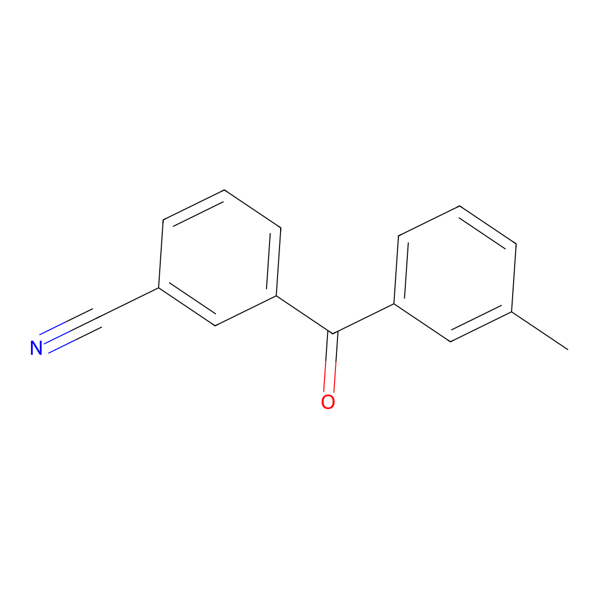 3-(3-Methylbenzoyl)benzonitrile molecular structure, CAS 1400761-06-9