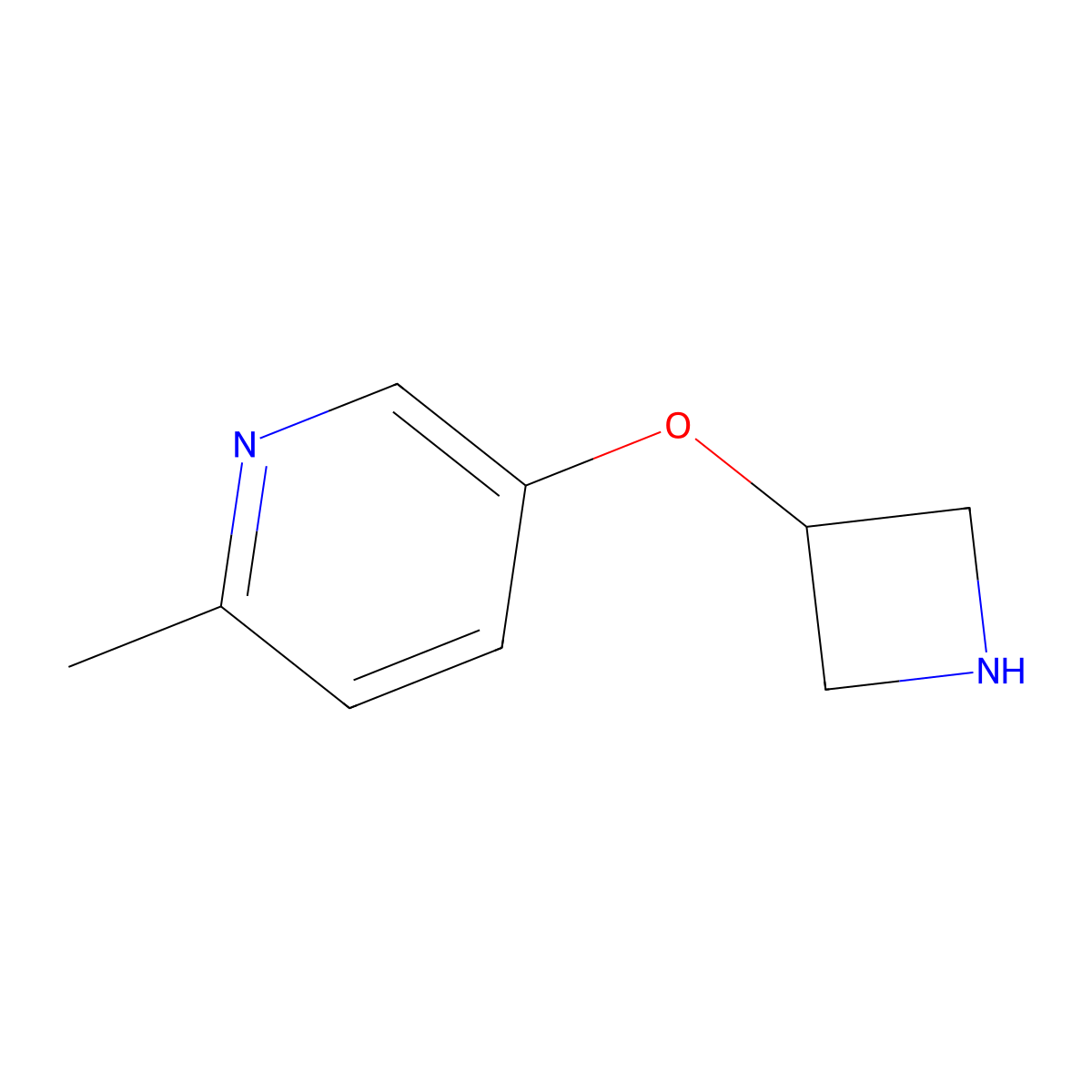 5-(Azetidin-3-yloxy)-2-methylpyridine molecular structure, CAS 1400762-70-0