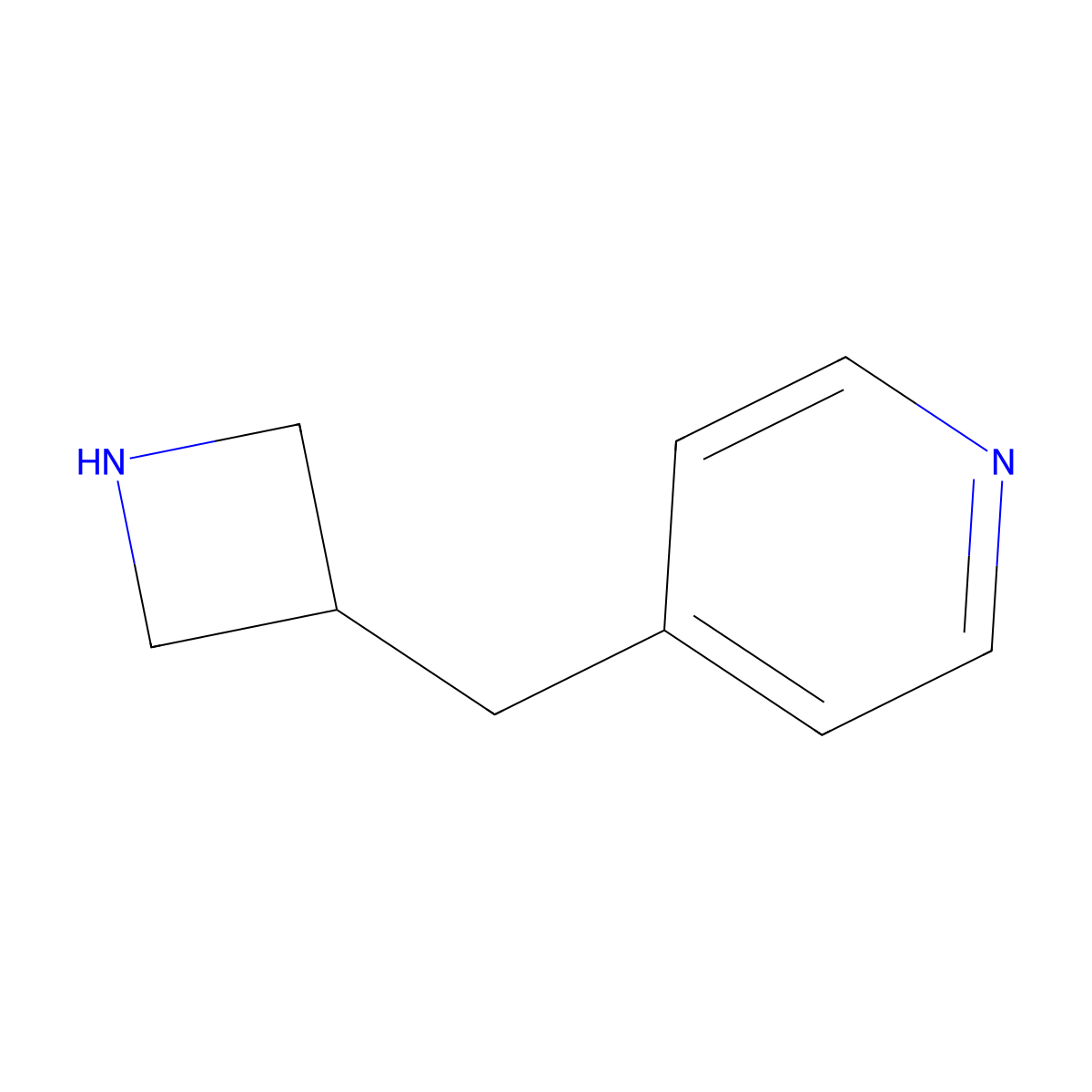 4-(3-azetidinylmethyl)Pyridine molecular structure, CAS 1400765-32-3